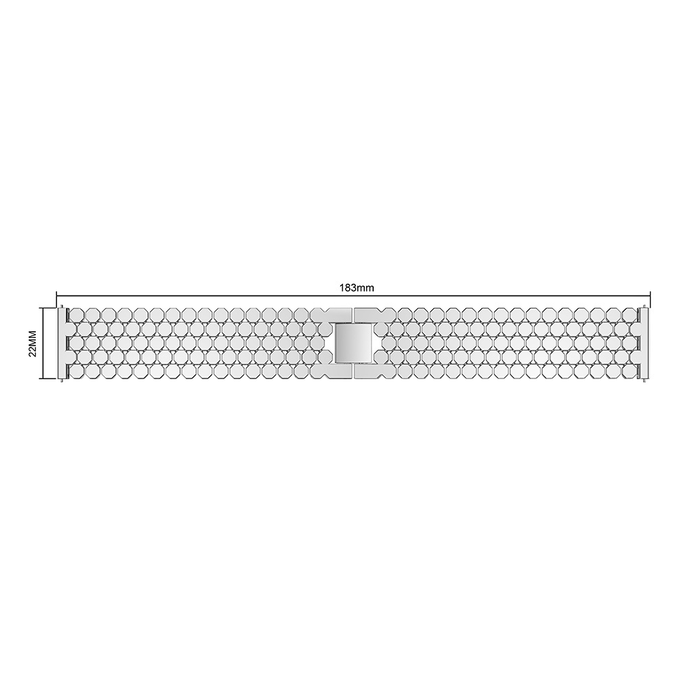 Polar Vantage M / Grit X vis stalen schakel band - zilver