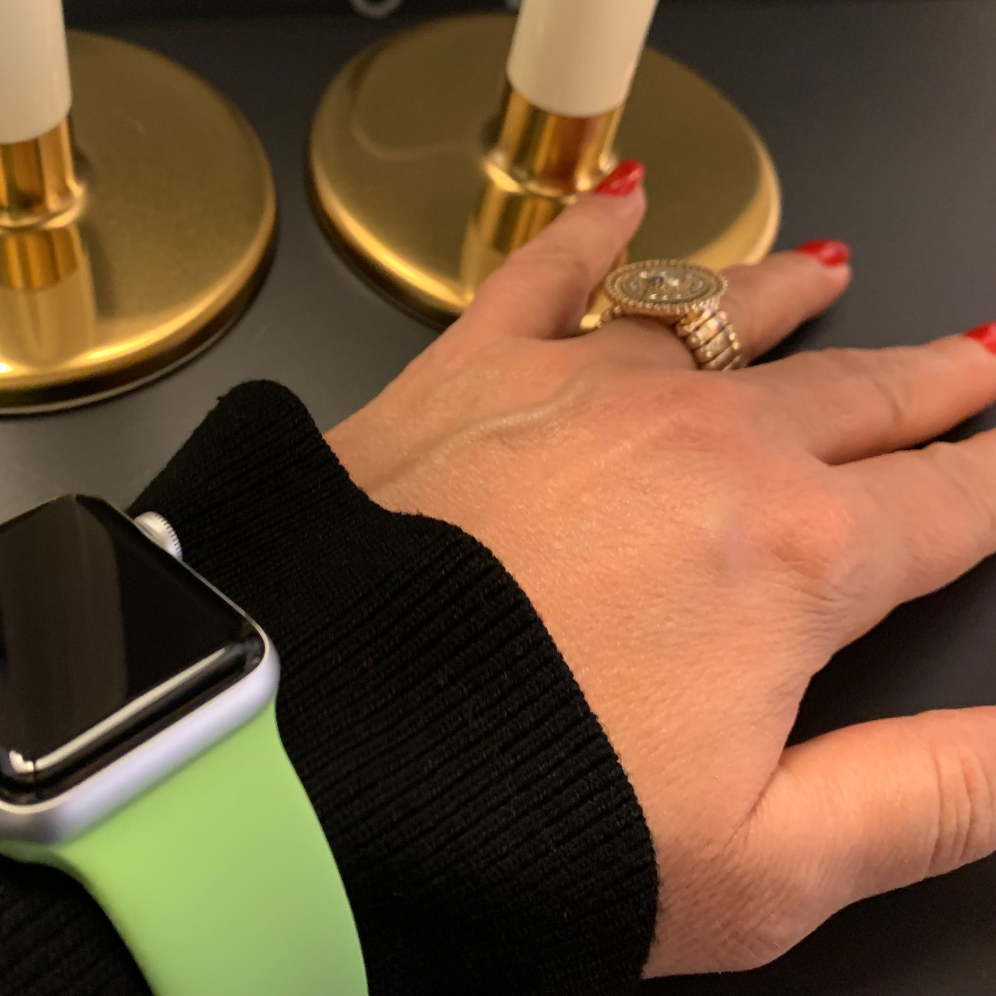 Apple Watch sport band groen mint