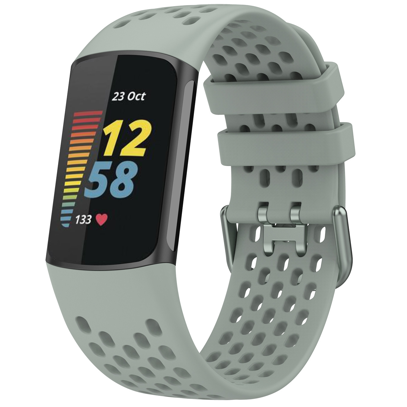 Fitbit Charge 5 sport point band - grijs