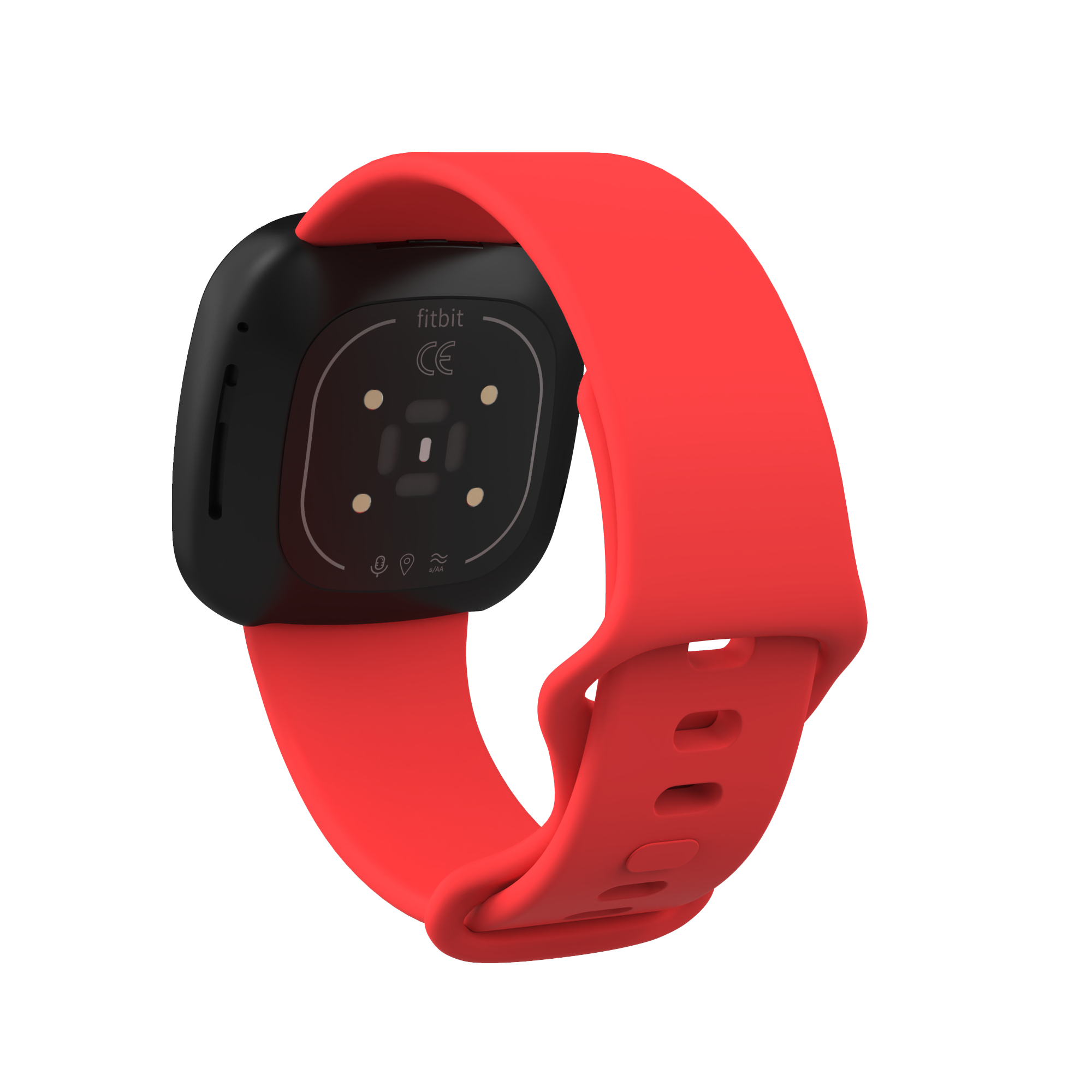 Fitbit Versa 3 / Sense sport band - rood
