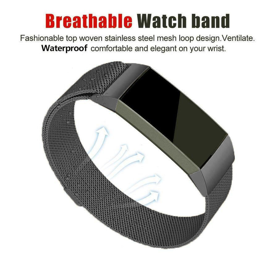 Fitbit Charge 3 & 4 milanese band - space gray