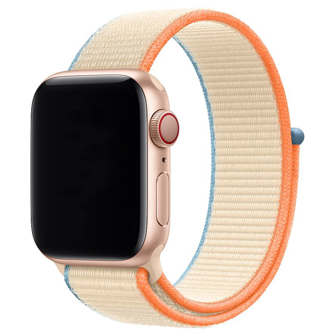 Apple Watch nylon geweven sport band  - cream
