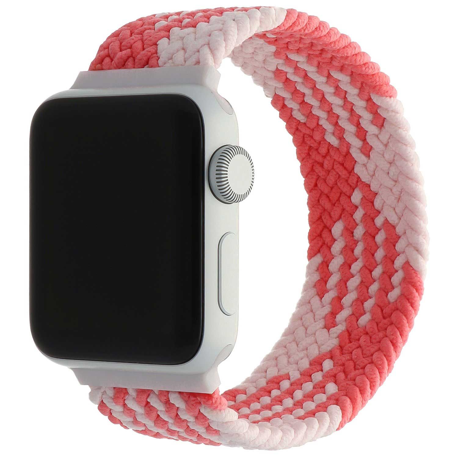 Apple-Watch-nylon-gevlochten-solo-band-roze-wit-7440849978994-123watches-hoofdfoto