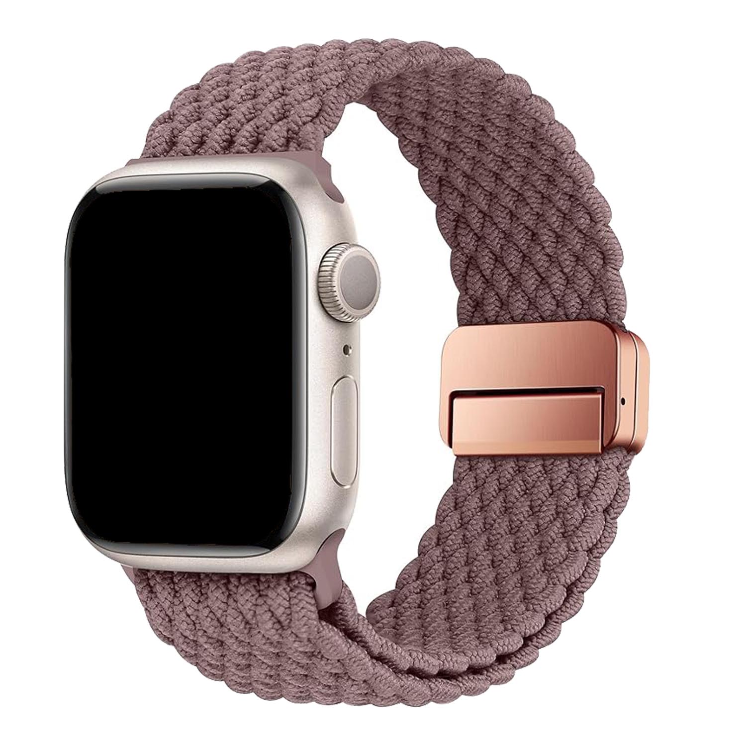Apple Watch bandje Zyra - nylon - smokey paars