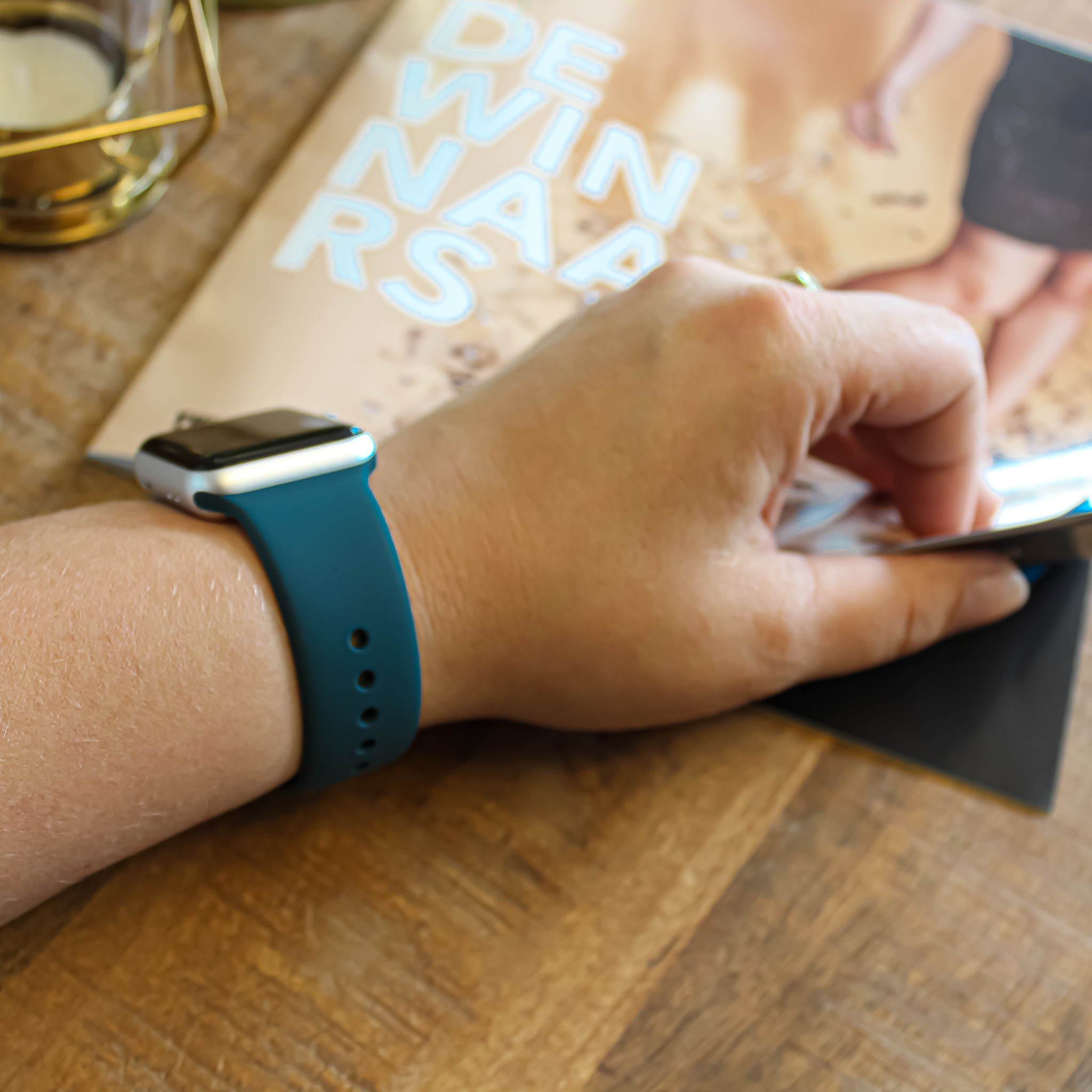 Apple Watch sport band - wilde eend groen