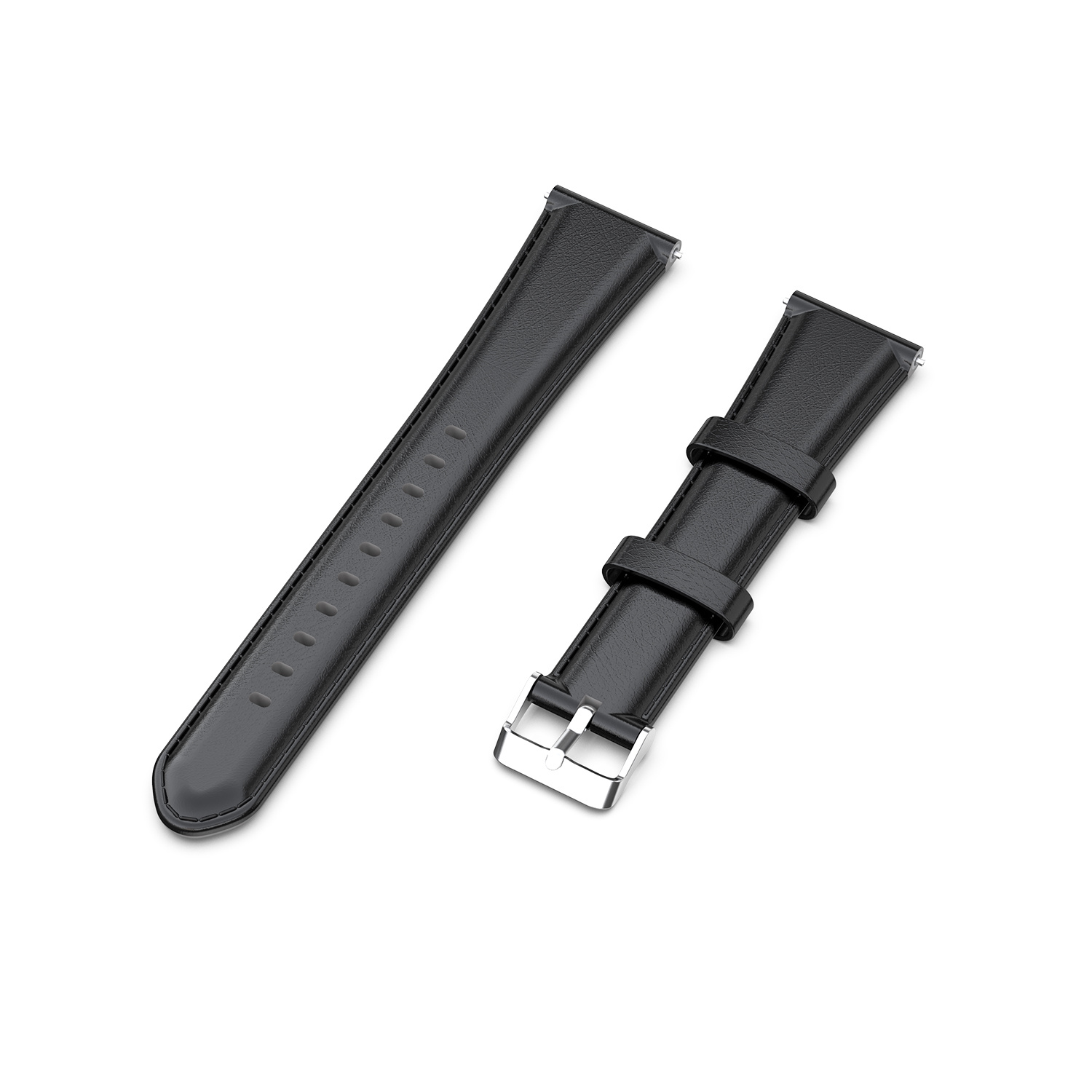 Garmin Vivoactive / Vivomove leren band - zwart