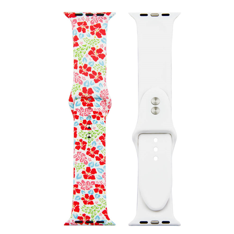 Apple Watch print sport band - bloemen multi