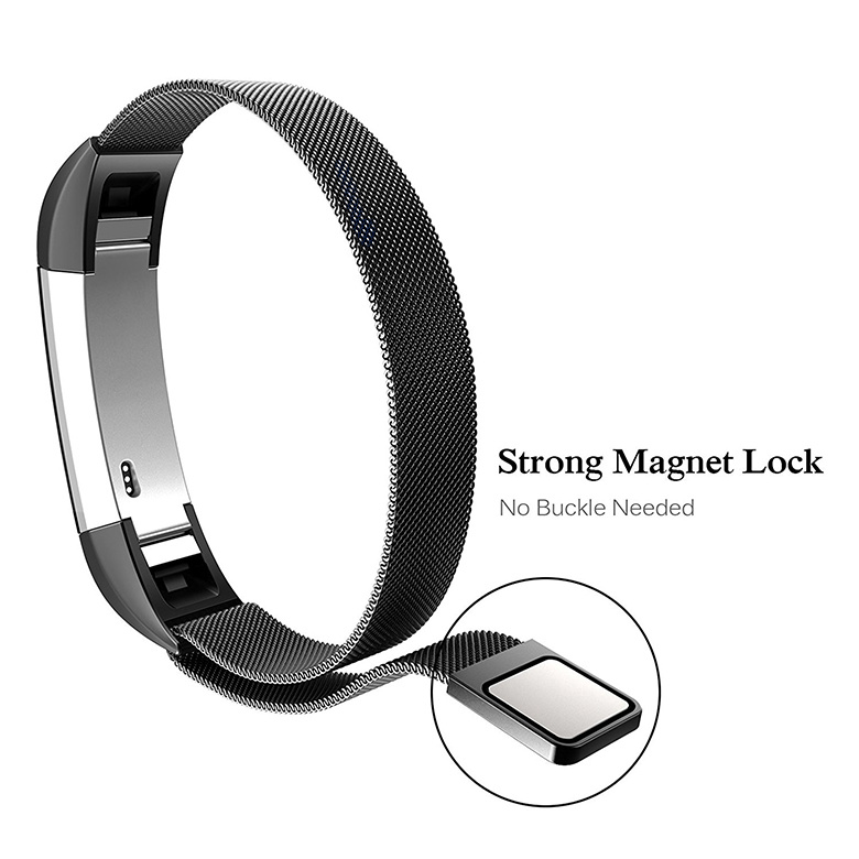 Fitbit Alta milanese band - zwart