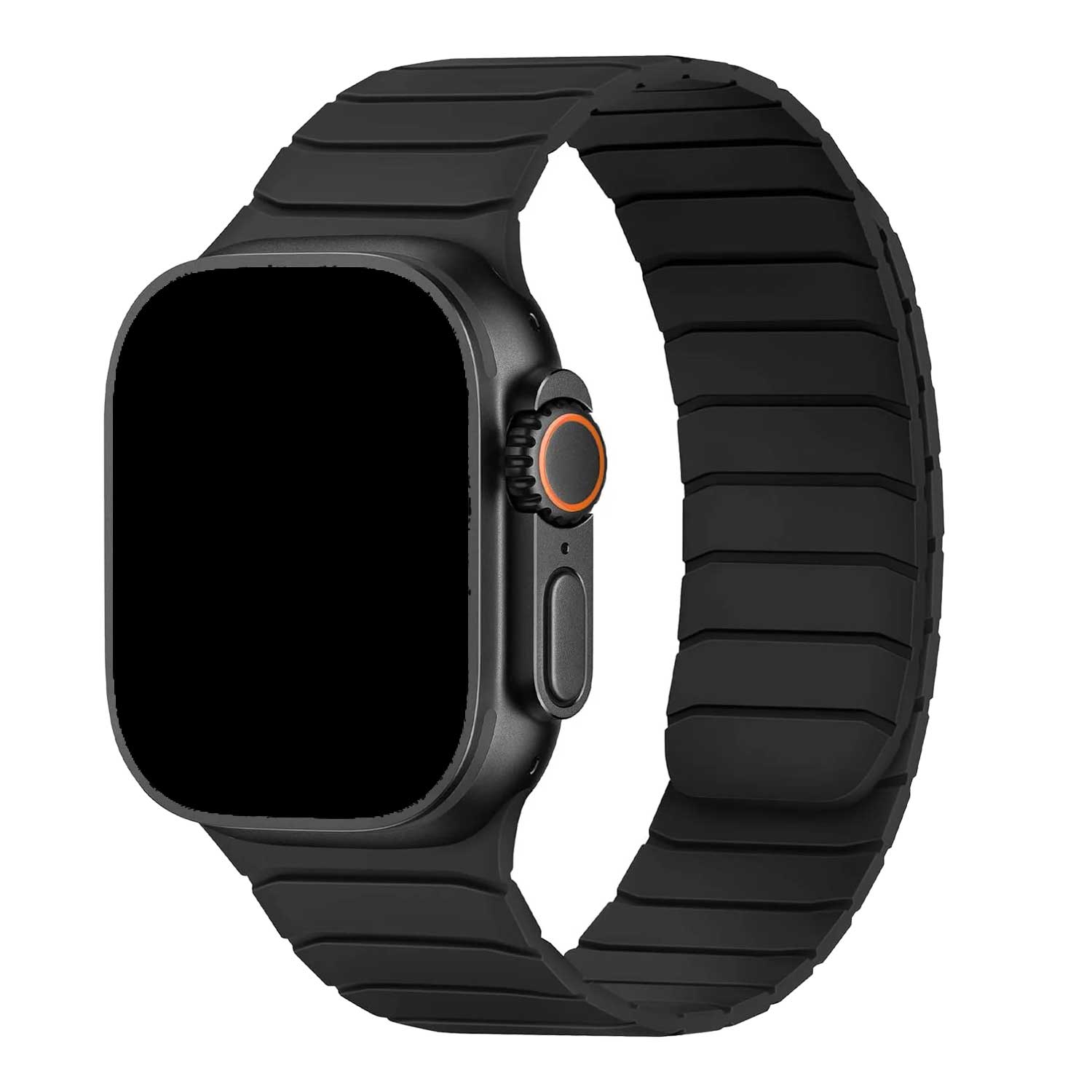 Apple Watch band Vetra – siliconen – zwart