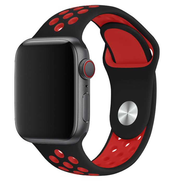 Apple-Watch-dubbel-sport-band-zwart-rood-7440849983936-123watches-hoofdfoto
