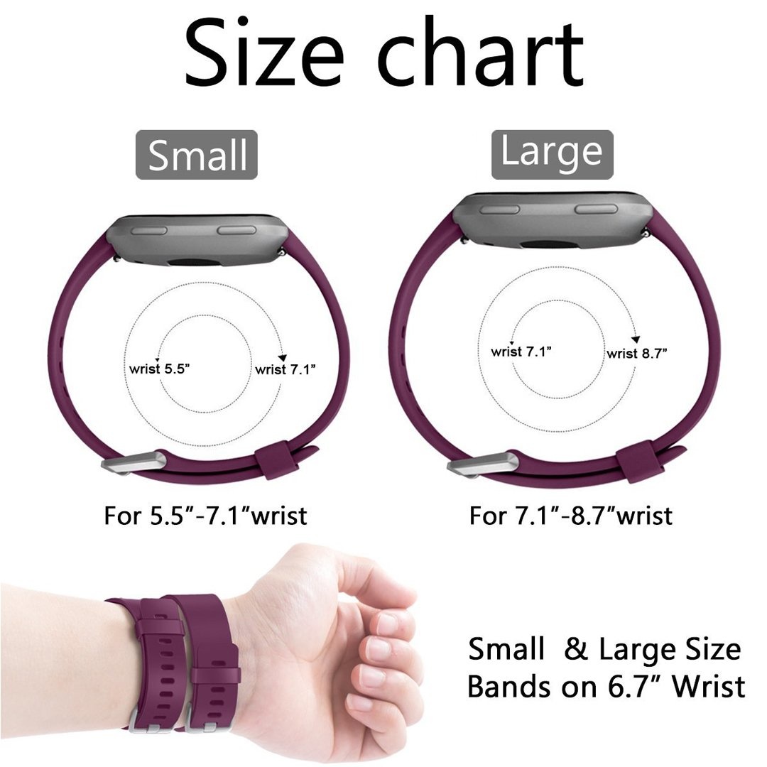 Fitbit Versa sport band - donkerpaars