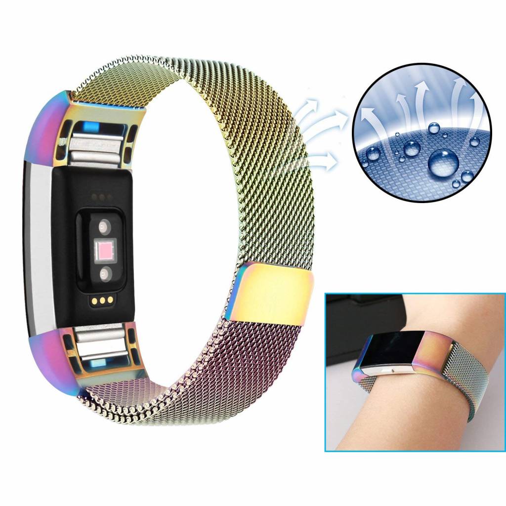 Fitbit Charge 2 milanese band - colorful