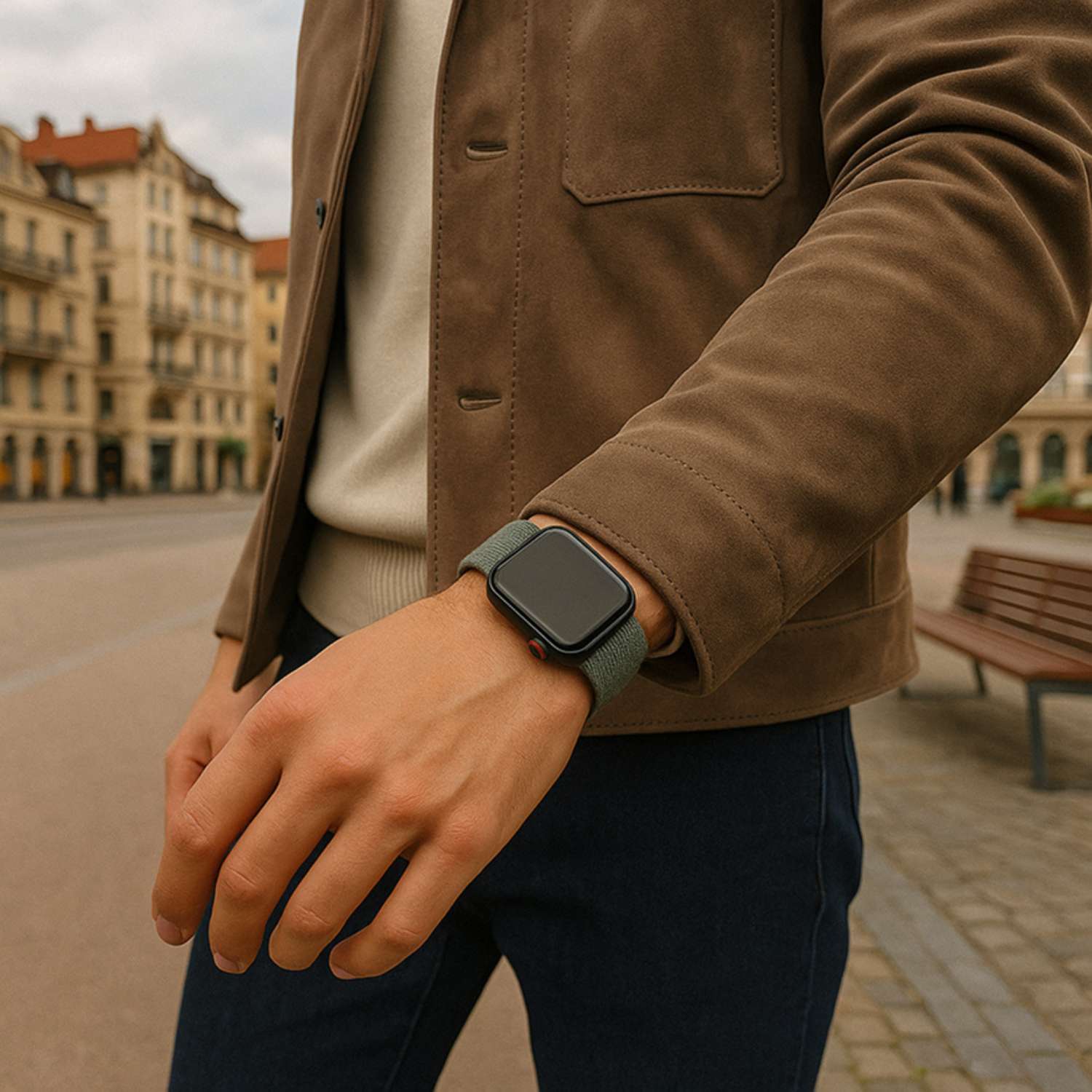 Apple-watch-nylon-sport-loop-band-Saliegroen-7440850396367-123watches-sfeer2