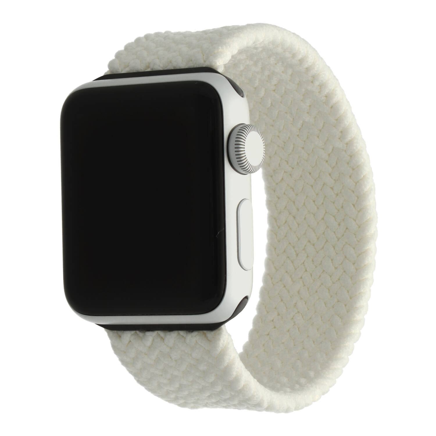 Apple Watch nylon gevlochten solo band - wit