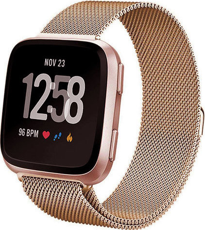 Fitbit Versa milanese band - rose goud