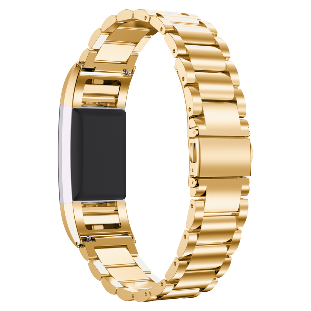 Fitbit Charge 2 kralen stalen schakel band - goud