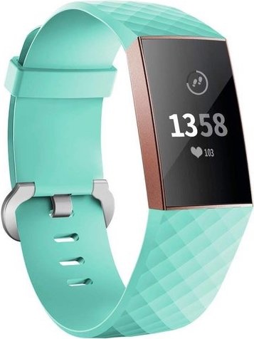 Fitbit Charge 3 & 4 sport wafel band - groen