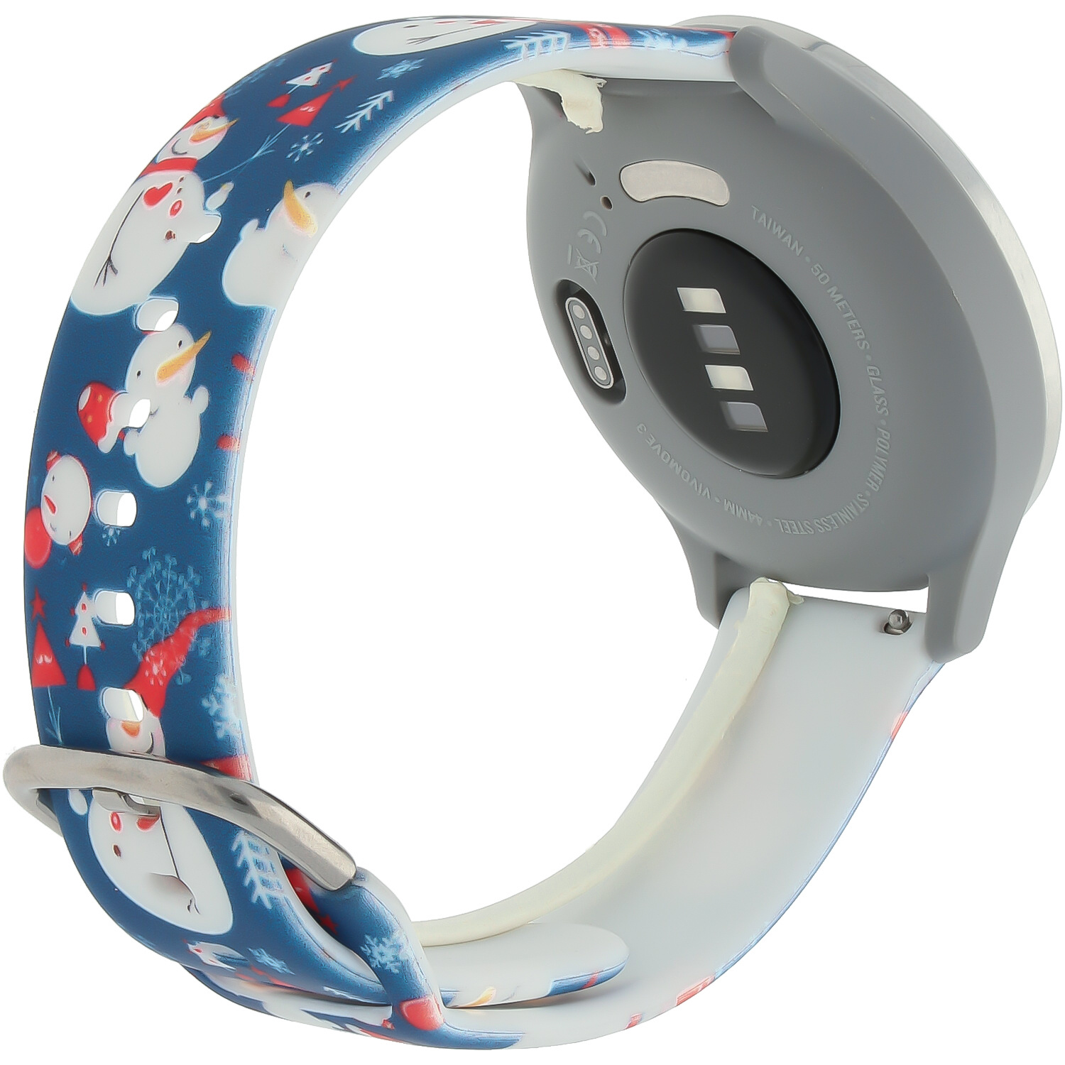Garmin Vivoactive / Vivomove print sport band - kerst sneeuwpop blauw