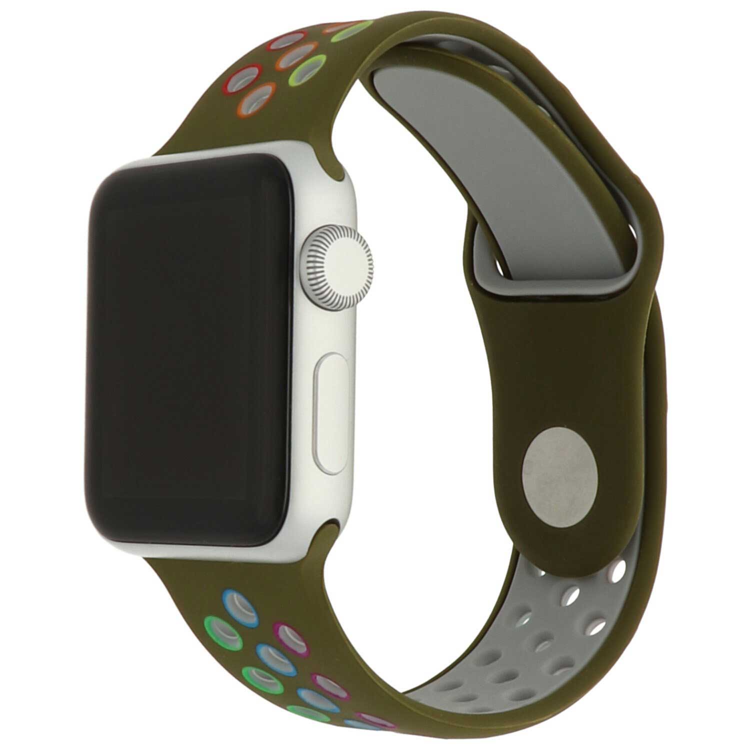 Apple-Watch-dubbel-sport-band-kleurrijk-groen-7440849417424-123watches-hoofdfoto