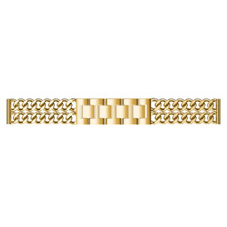 Samsung Galaxy Watch cowboy stalen schakel band - goud