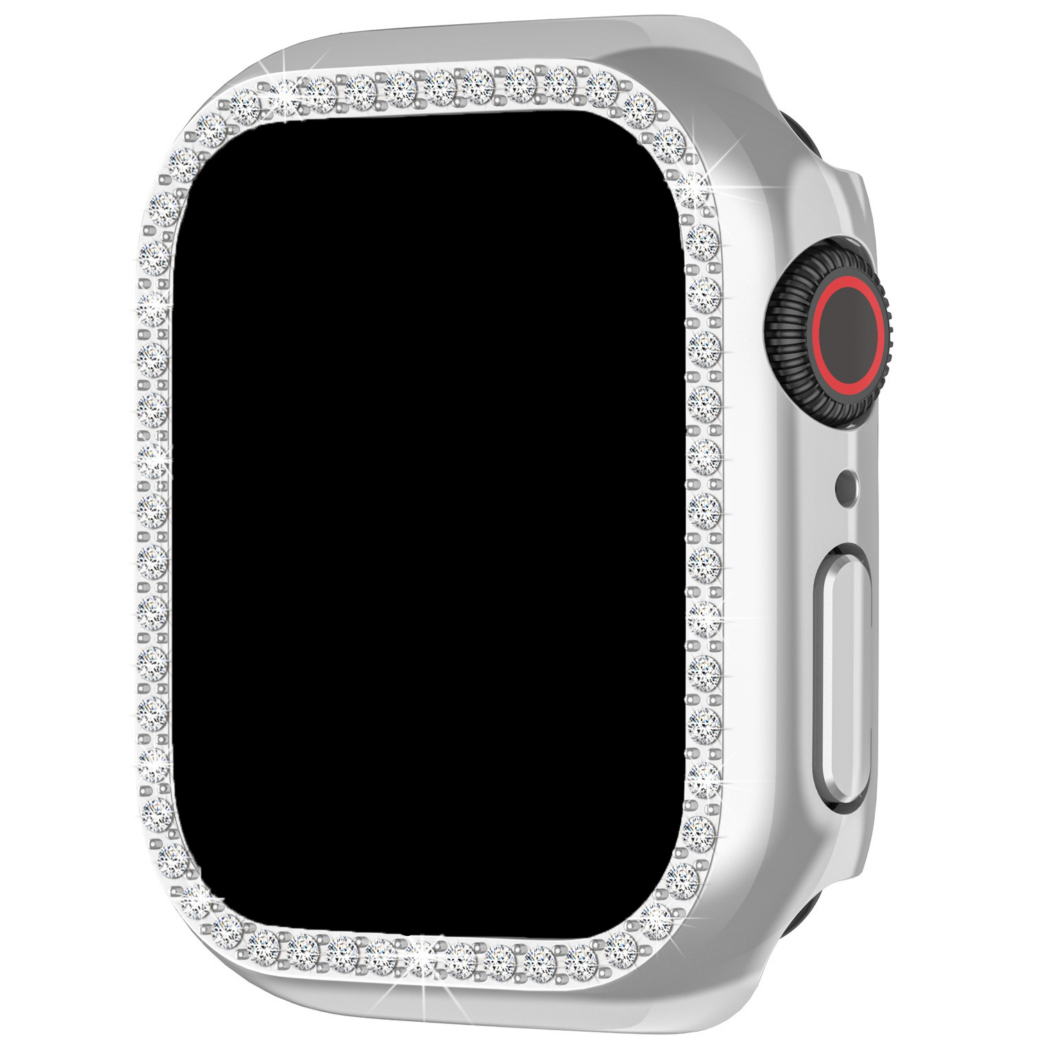 Apple Watch diamond case - zilver