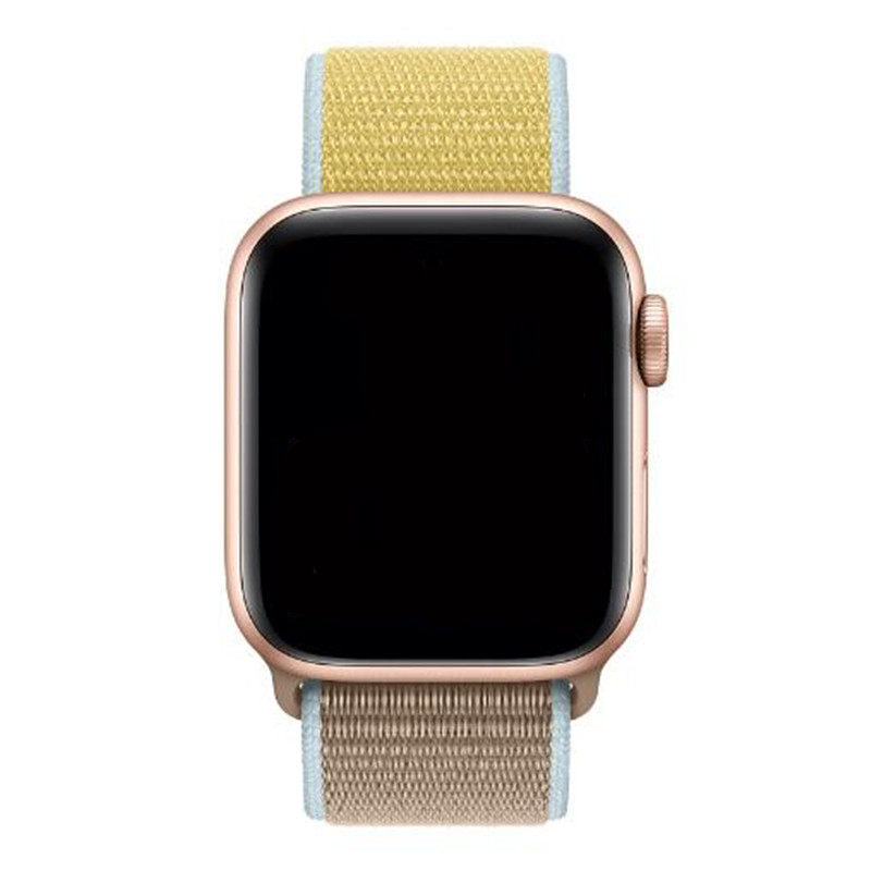 Apple Watch nylon geweven sport band  - kameel