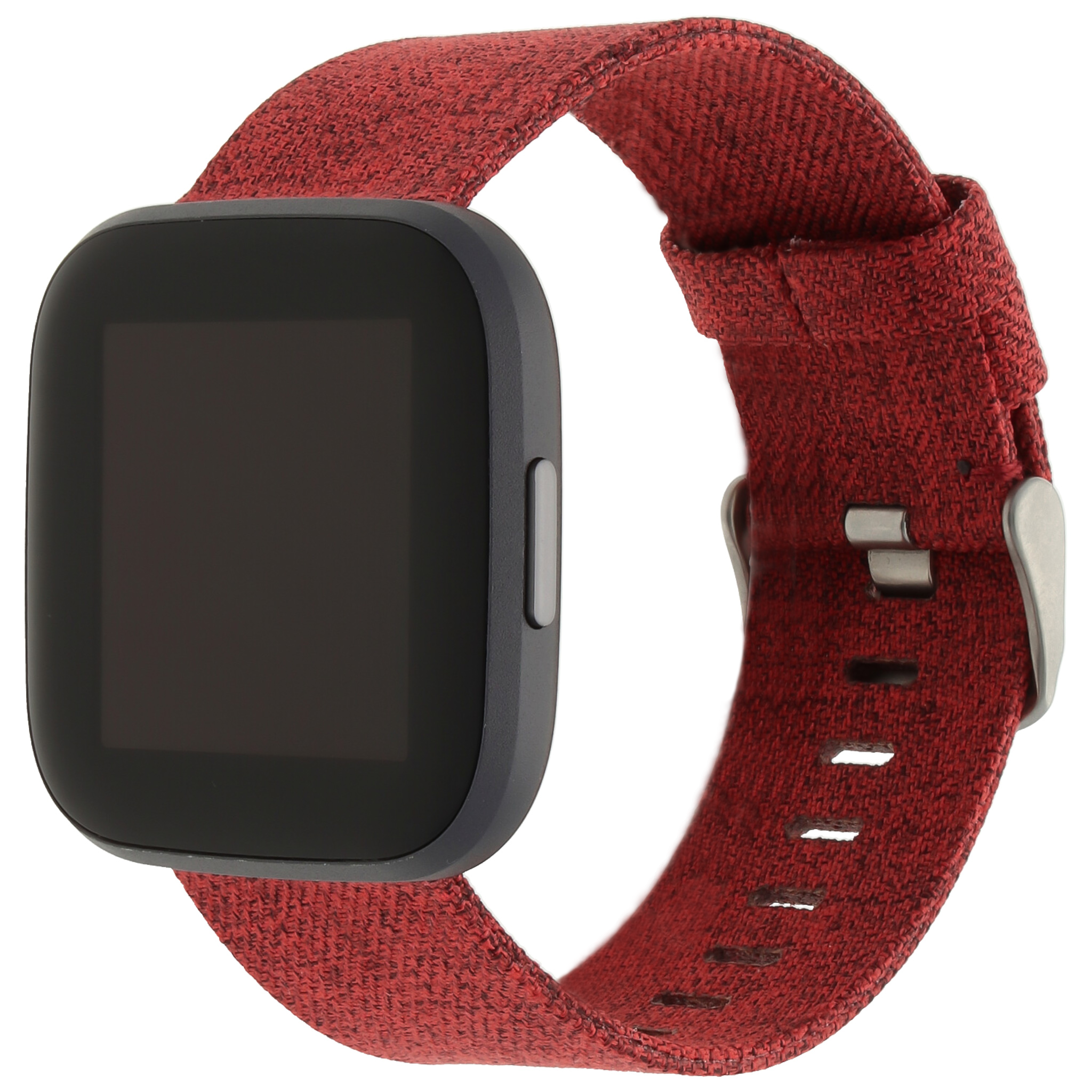 Fitbit Versa nylon gesp band - rood