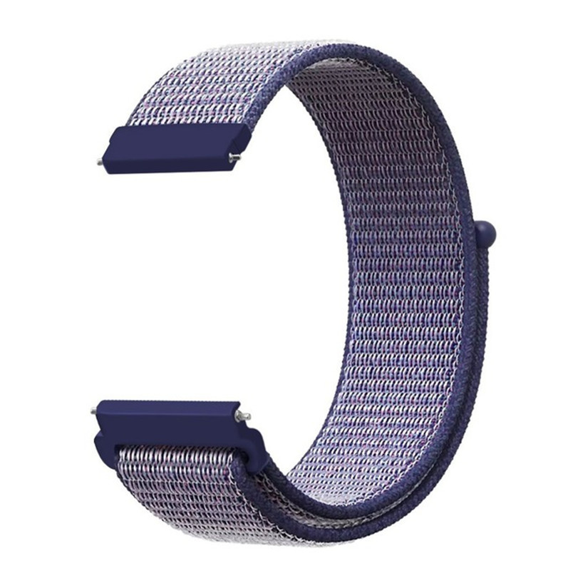 Garmin Vivoactive / Vivomove nylon band - middernacht blauw