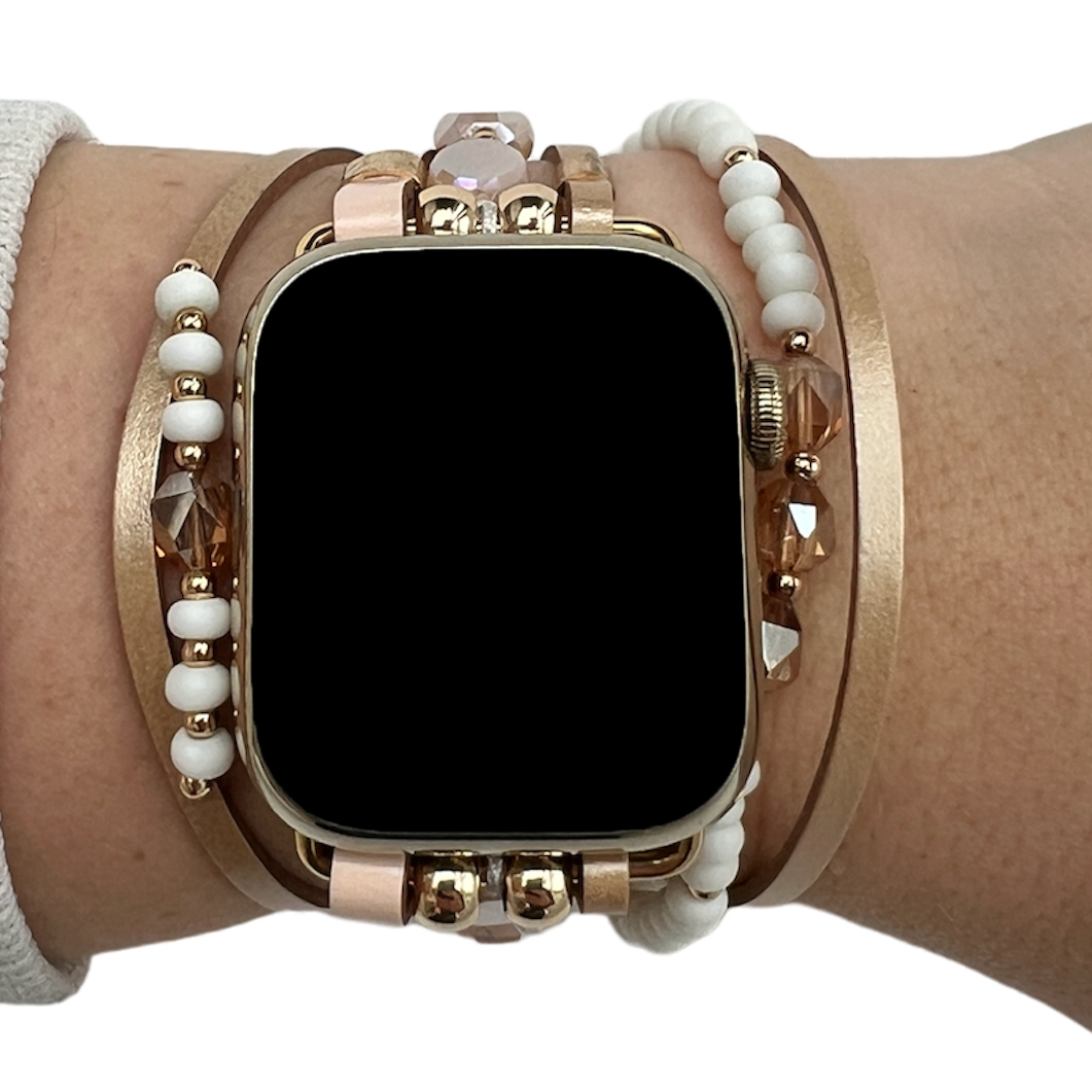Apple Watch sieraden band - Mandy roze