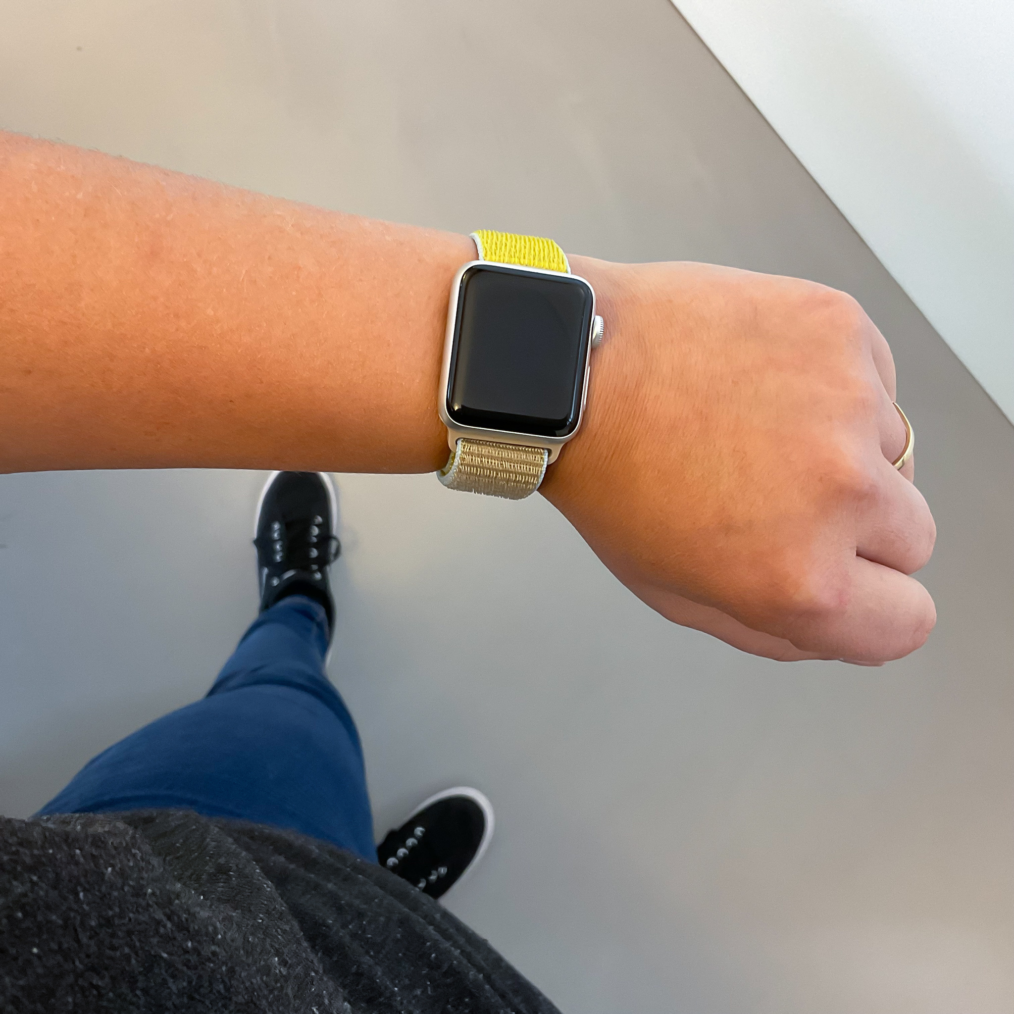 Apple Watch nylon geweven sport band  - kameel