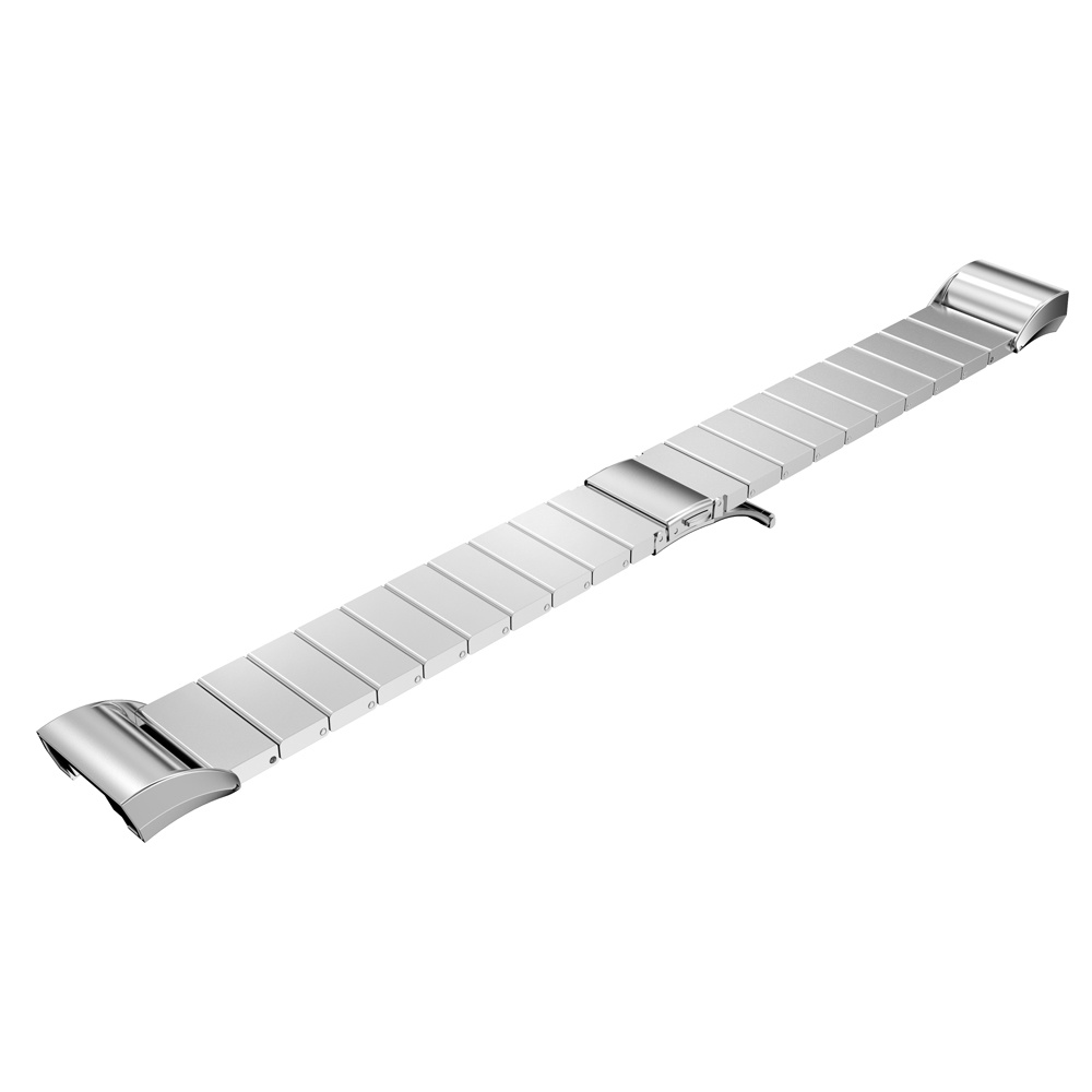 Fitbit Charge 2 stalen schakel band - zilver