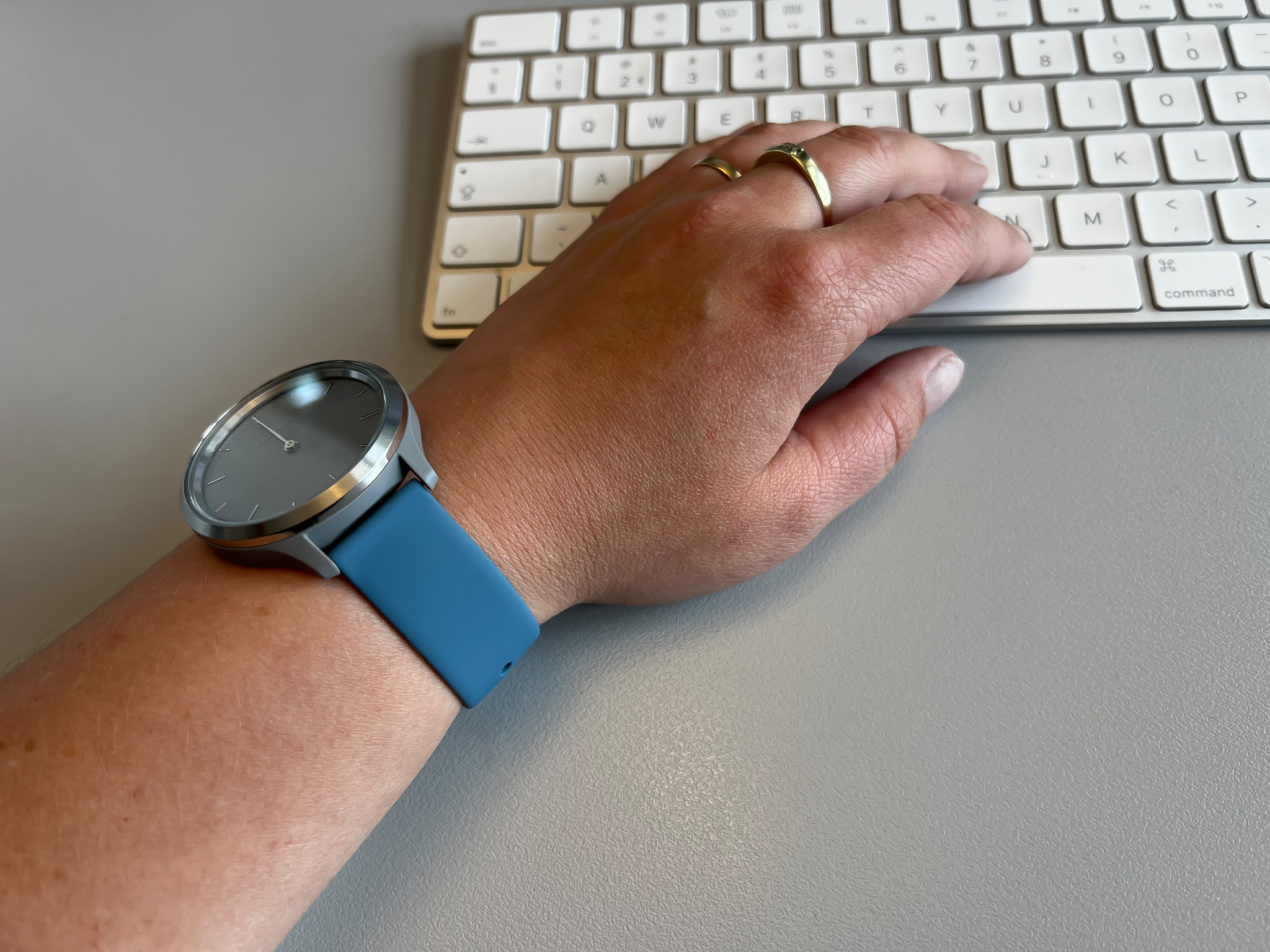 Garmin Vivoactive / Vivomove siliconen sport band - leisteen
