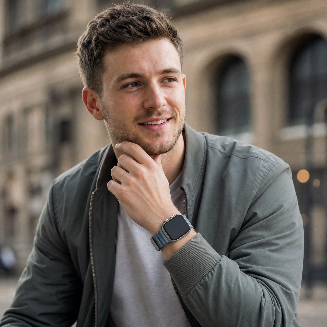 Apple Watch siliconen Ranger band - blauw