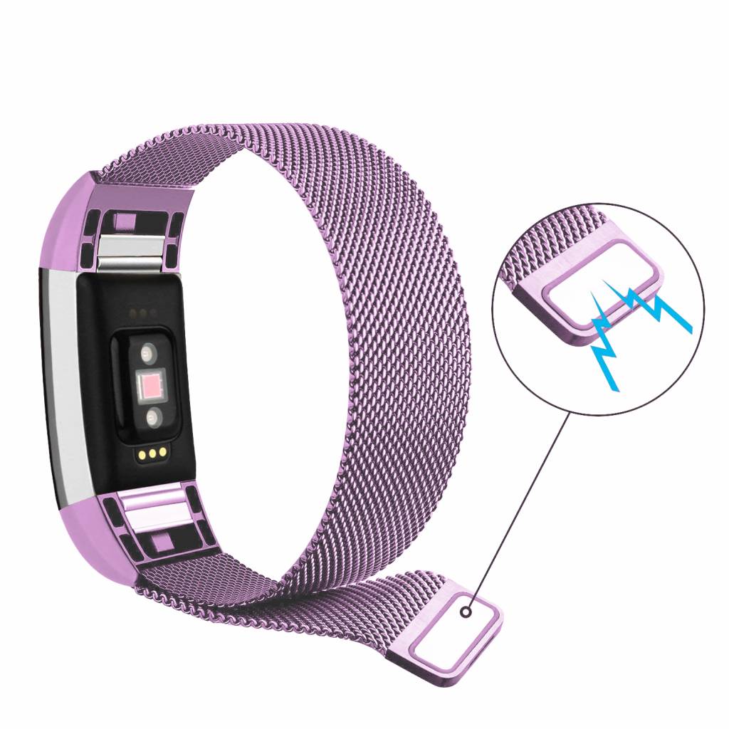 Fitbit Charge 2 milanese band - lavendel
