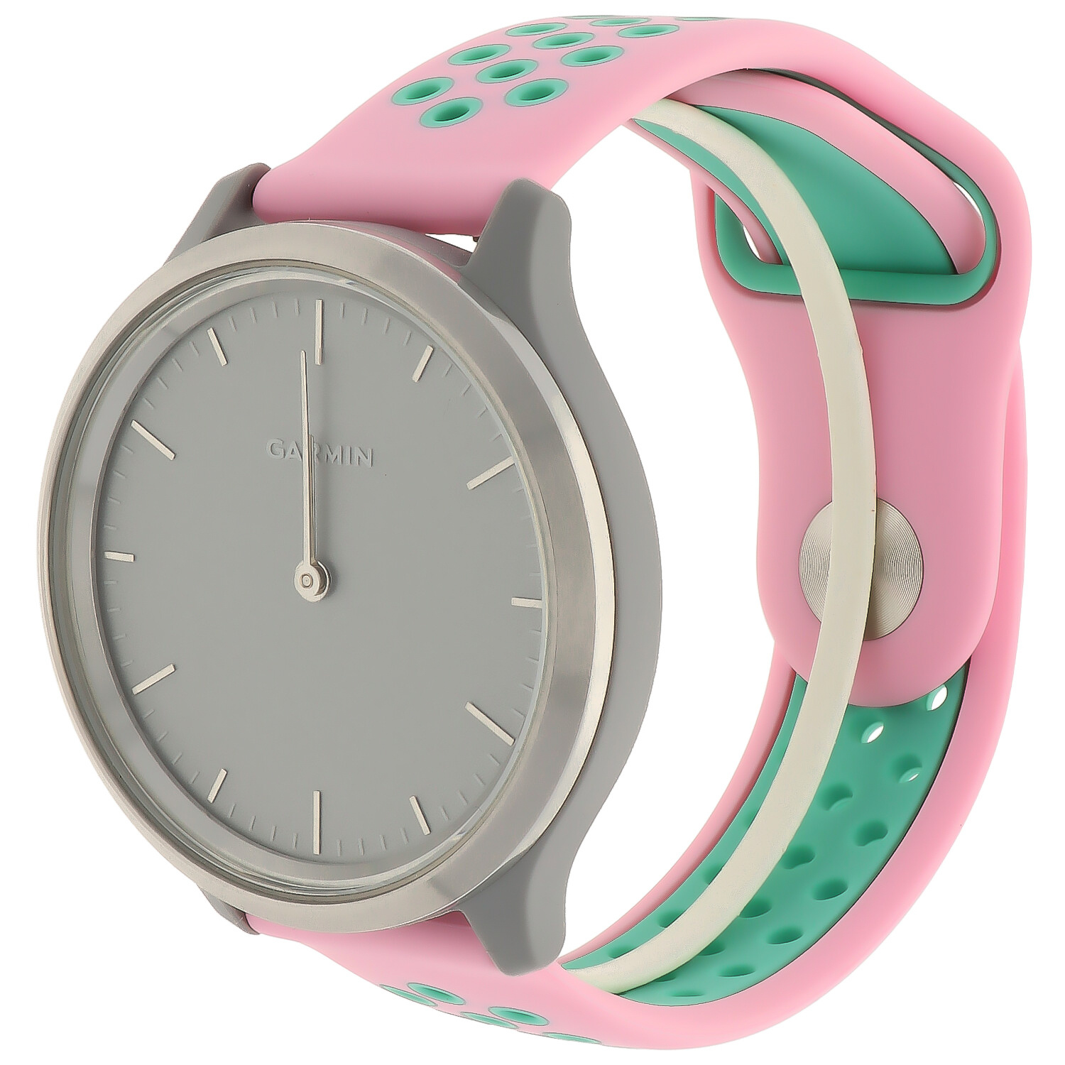 Garmin Vivoactive / Vivomove dubbel sport band - roze groenblauw