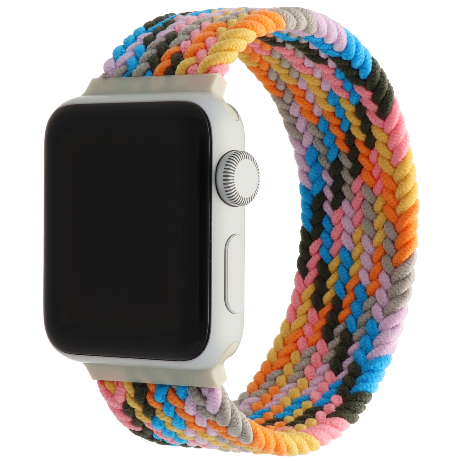 Apple Watch nylon gevlochten solo band - paarse puls