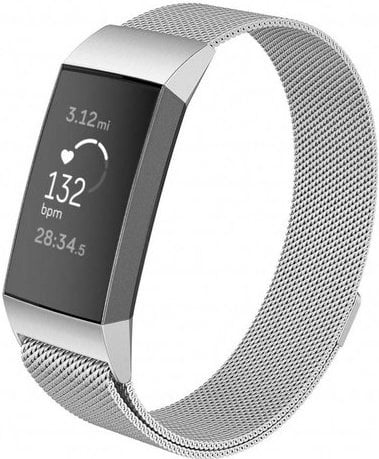 Fitbit Charge 3 & 4 milanese band - zilver