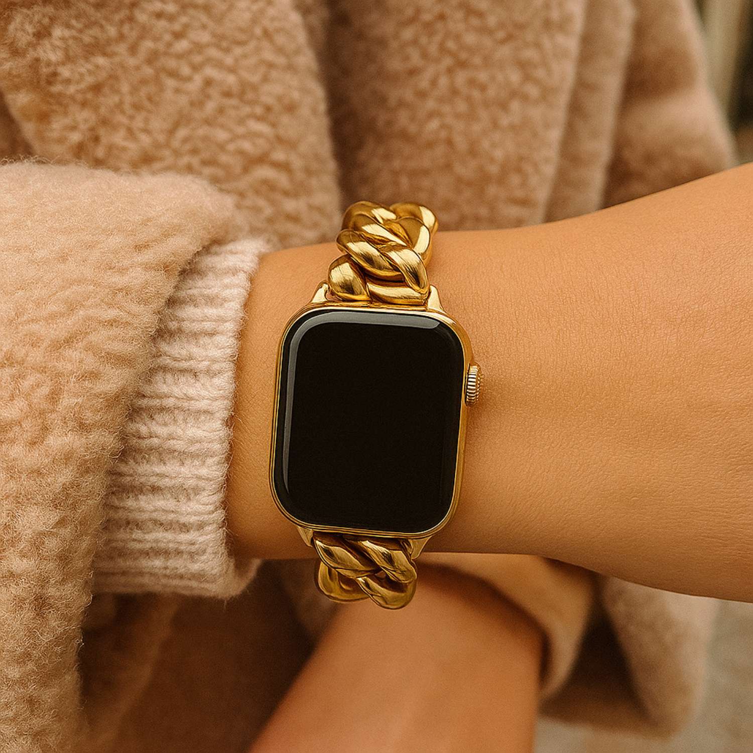 Apple-Watch-hart-stalen-schakel-band-Lisa-goud-7440850189129-123watches-sfeer1