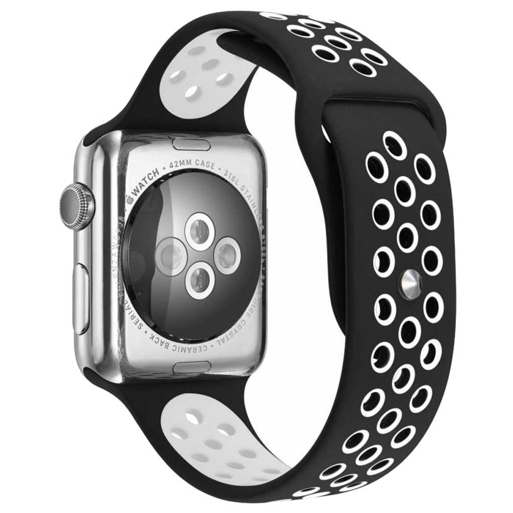 Apple-Watch-dubbel-sport-band-zwart-wit-7434008468464-123watches-achterzijde