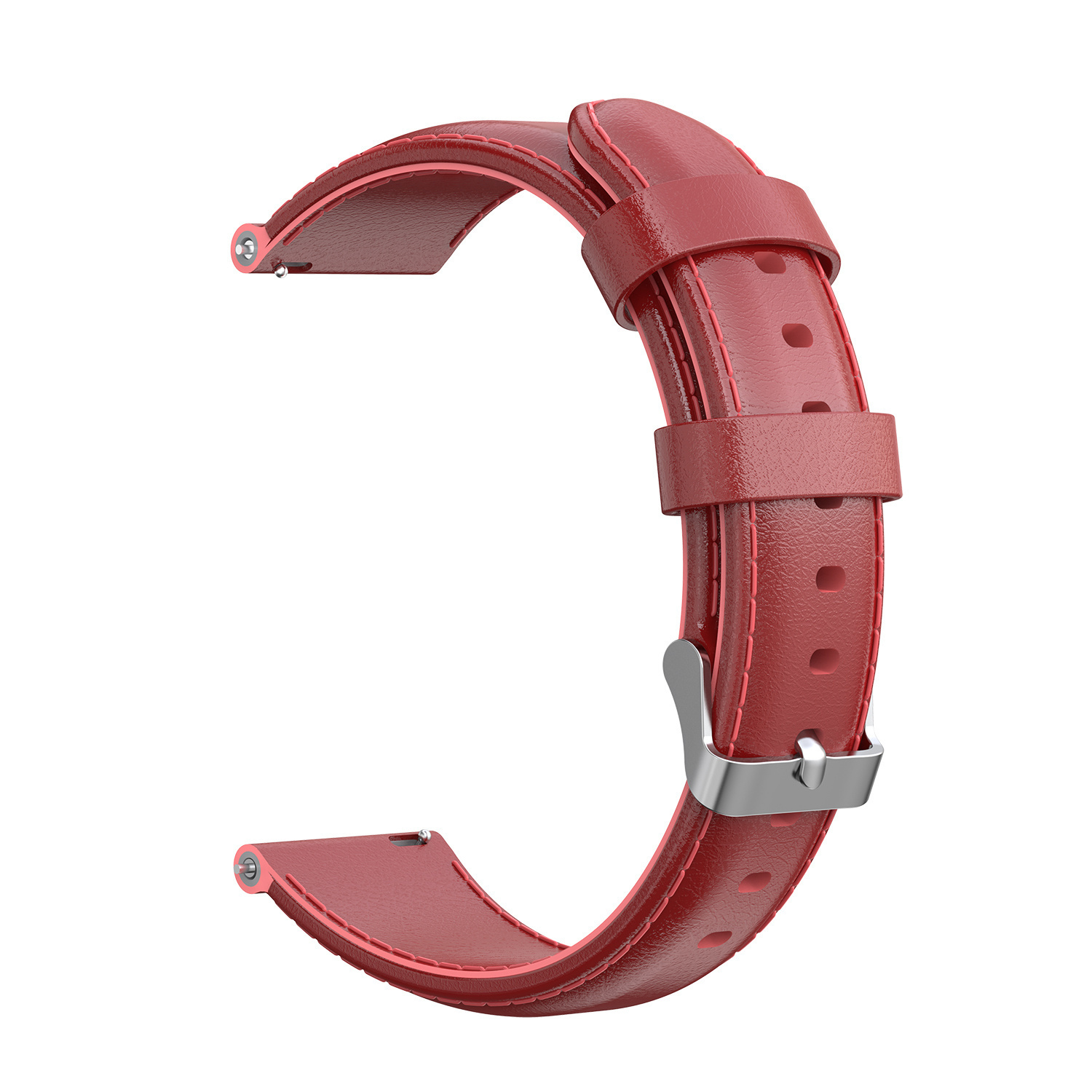 Polar Ignite leren band - rood