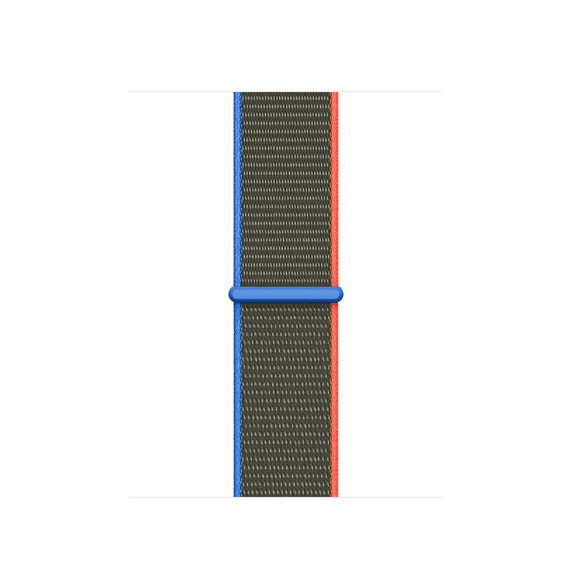 Apple Watch nylon geweven sport band  - olijf mix