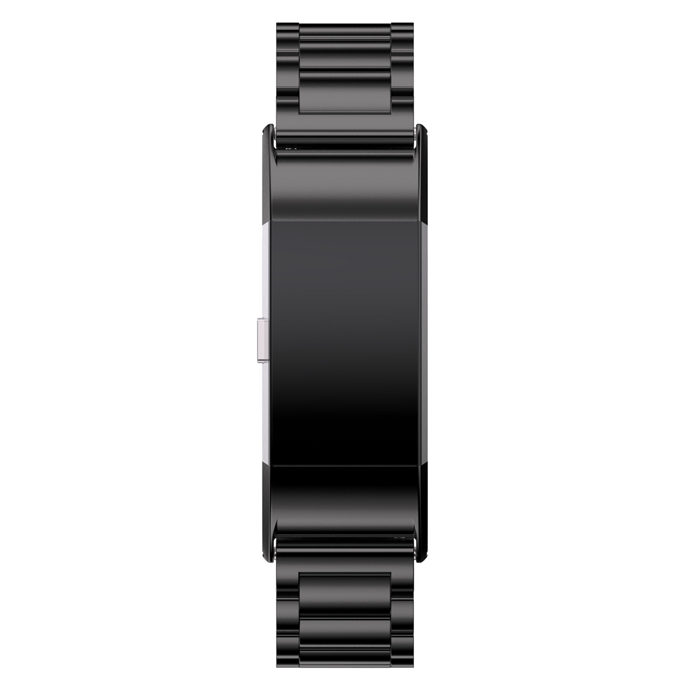 Fitbit Charge 2 kralen stalen schakel band - zwart