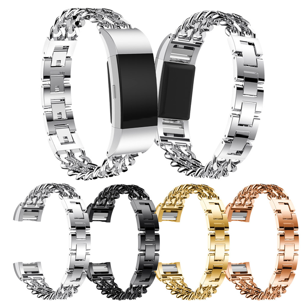 Fitbit Charge 2 cowboy stalen schakel band - goud