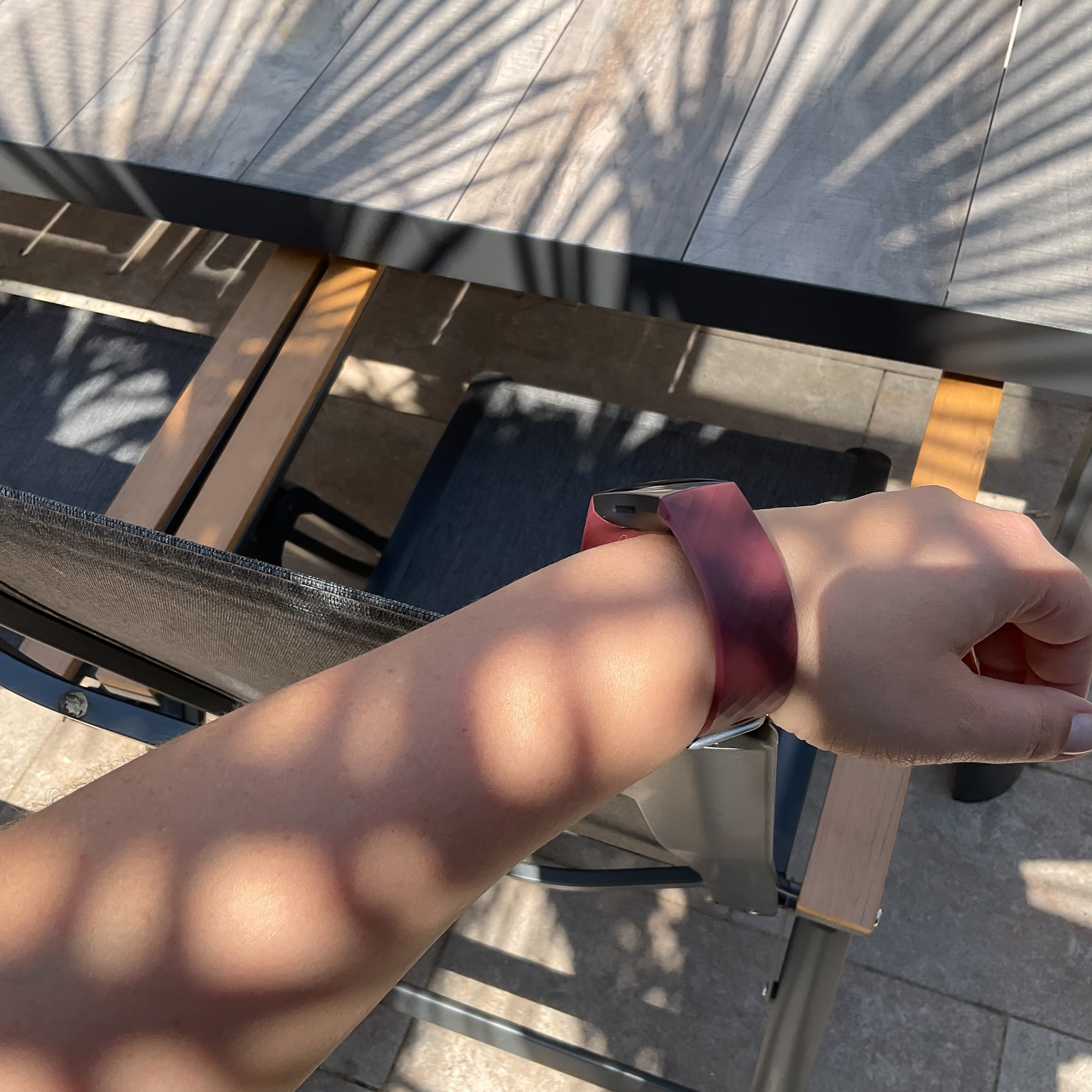 Fitbit Charge 3 & 4 sport wafel band - wijn rood