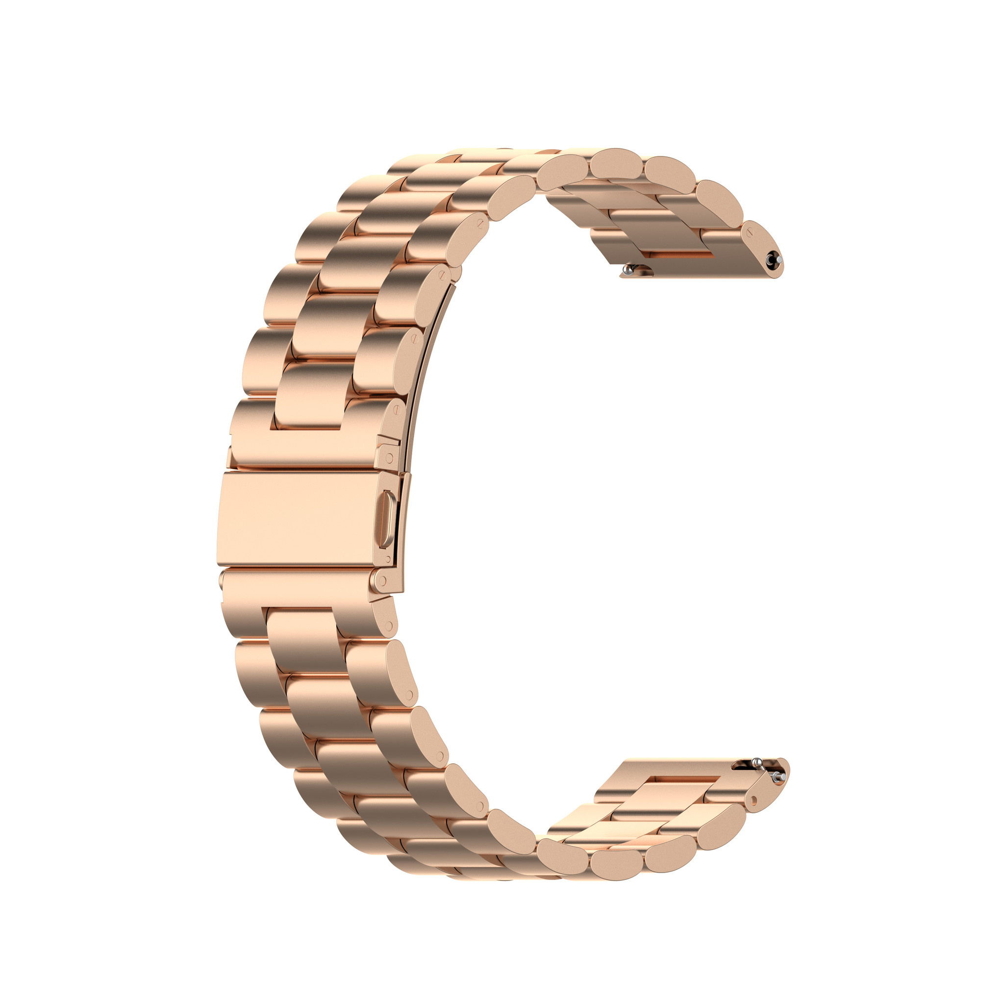 Huawei Watch GT kralen stalen schakel band - rose goud
