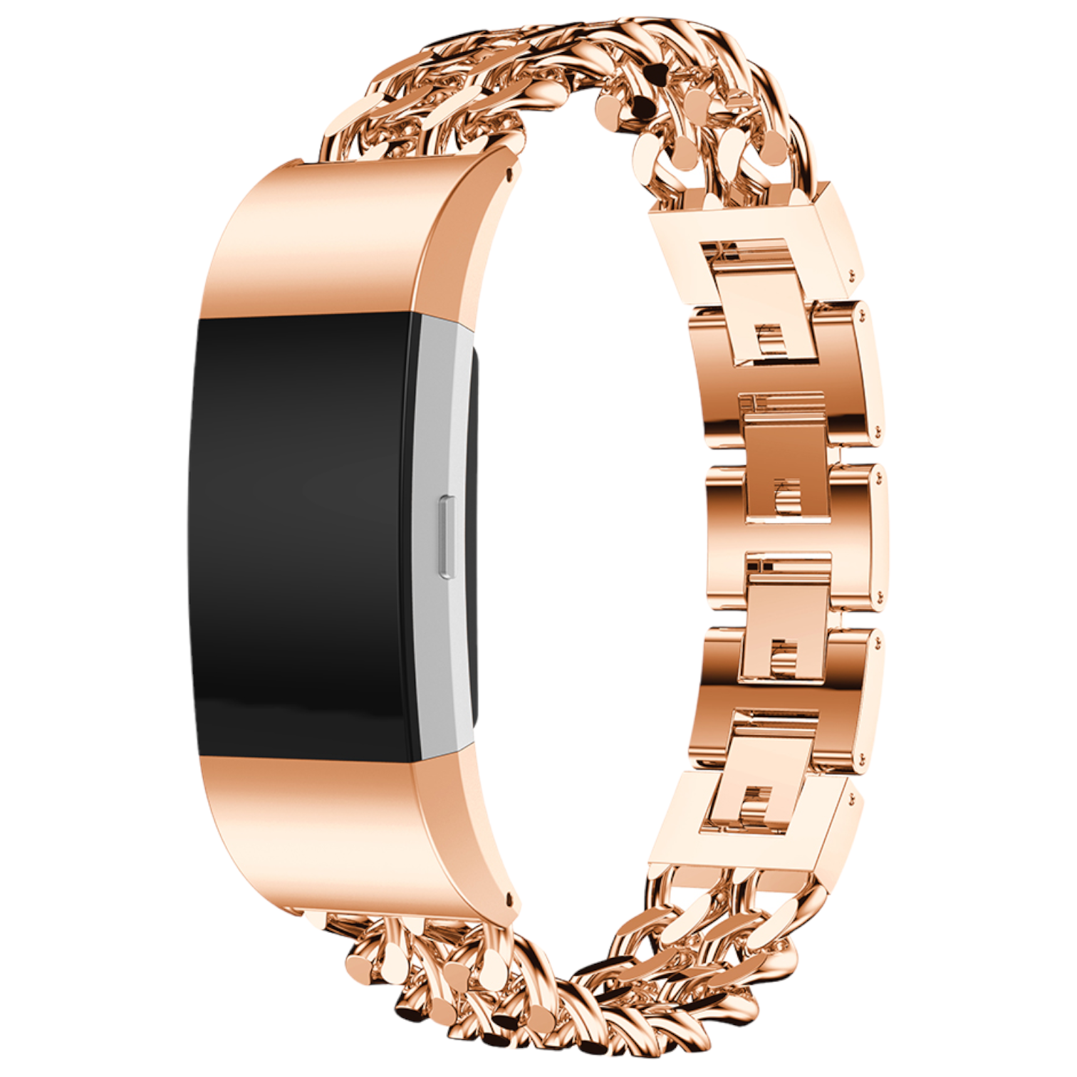 Fitbit Charge 2 cowboy stalen schakel band - rose goud