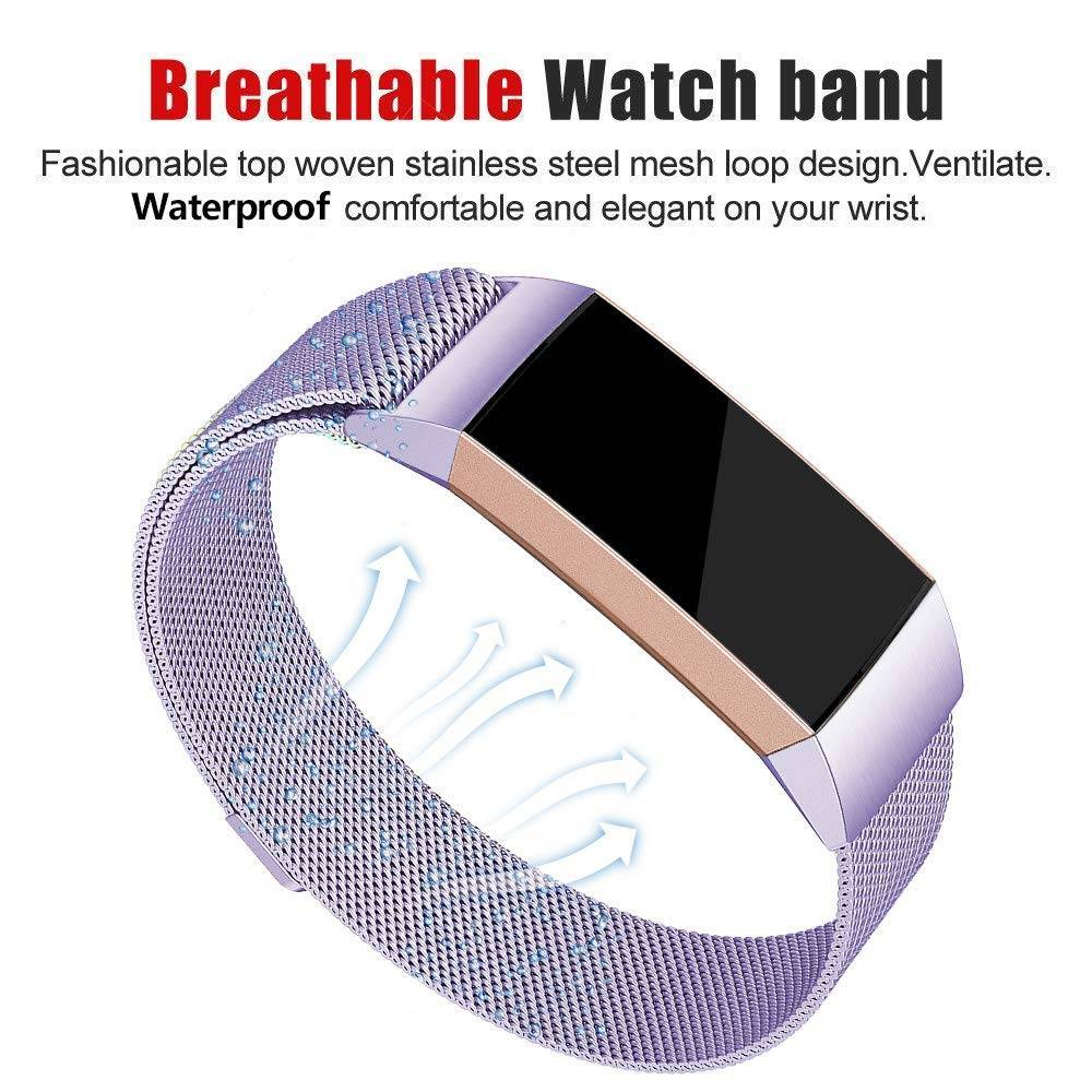 Fitbit Charge 3 & 4 milanese band - lavendel