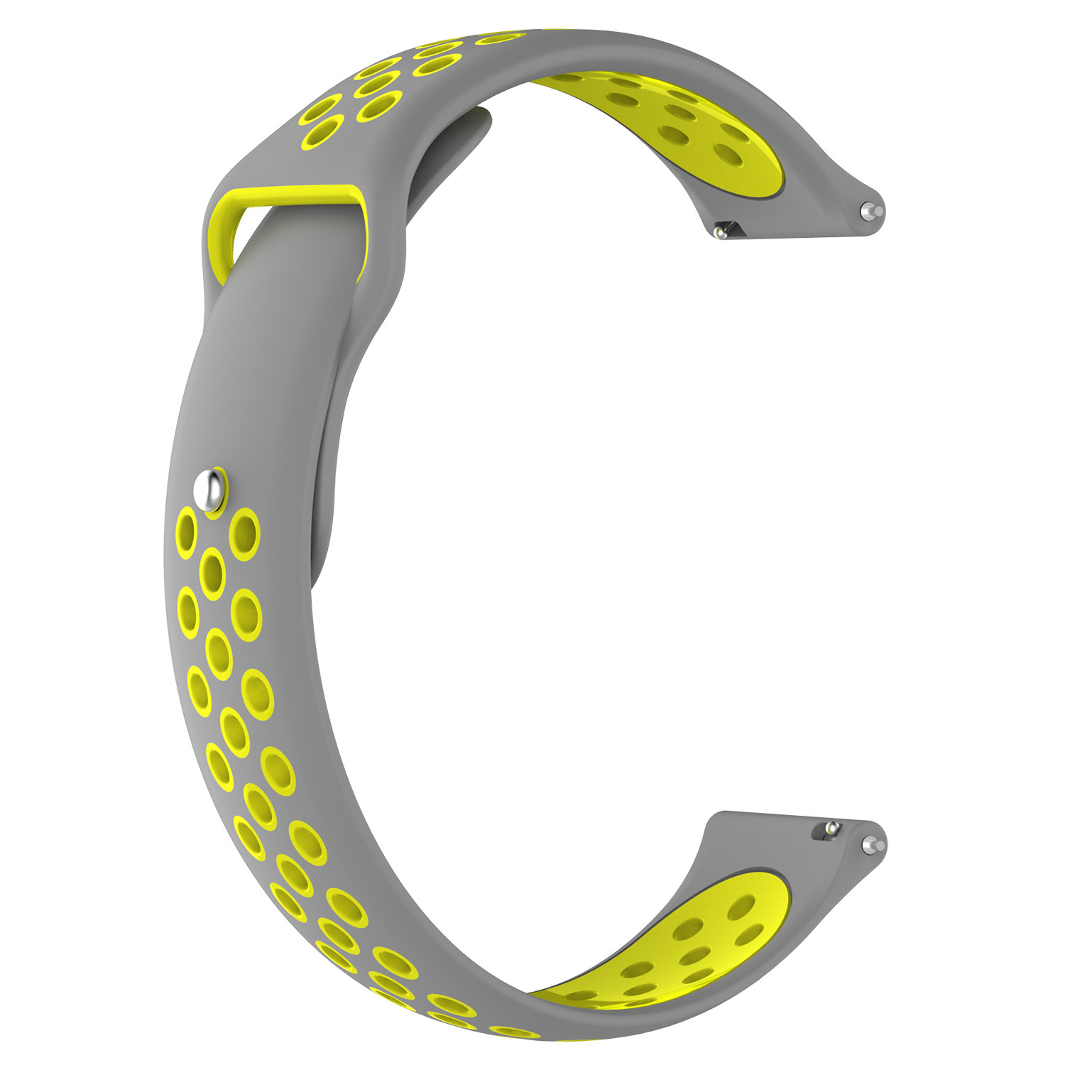 Polar Ignite dubbel sport band - grijs geel