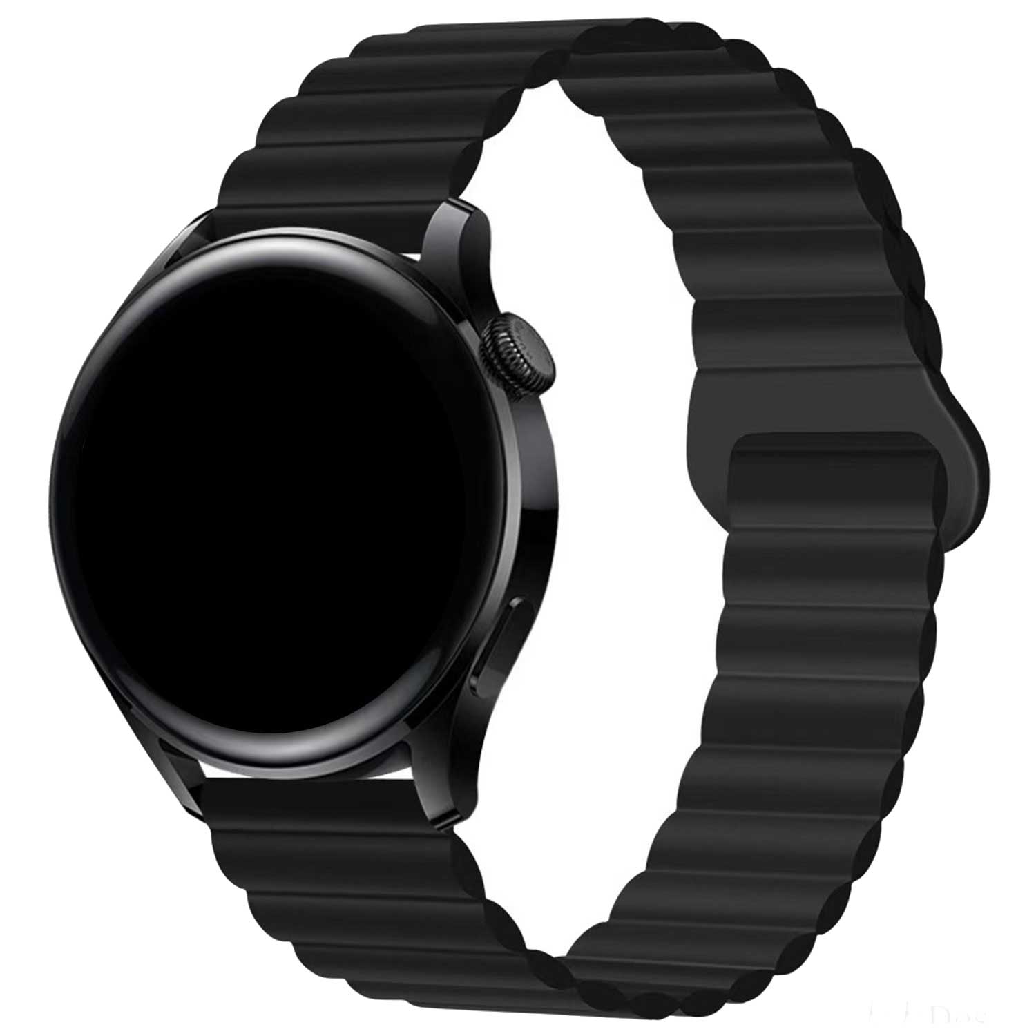 Samsung Galaxy Watch 7 magnetische siliconen band - zwart