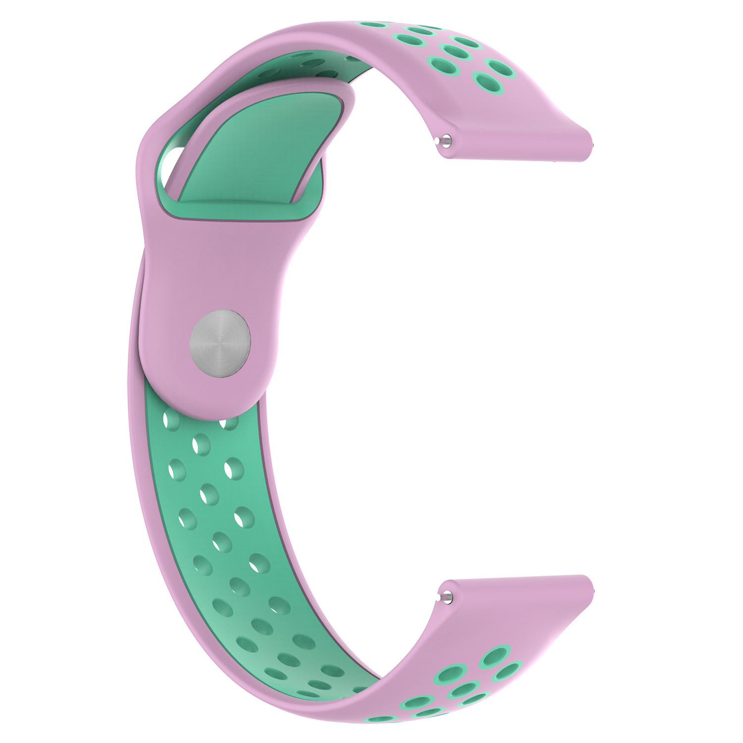 Polar Ignite dubbel sport band - roze groenblauw